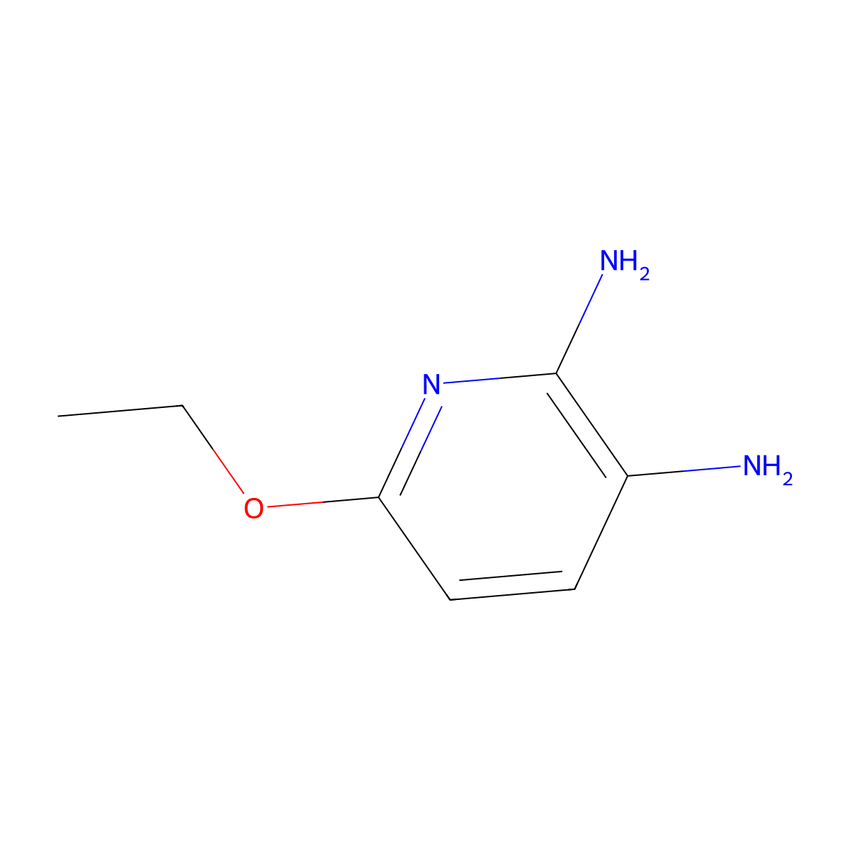 6-Ethoxypyridine-2,3-diamine molecular structure, CAS 138650-06-3