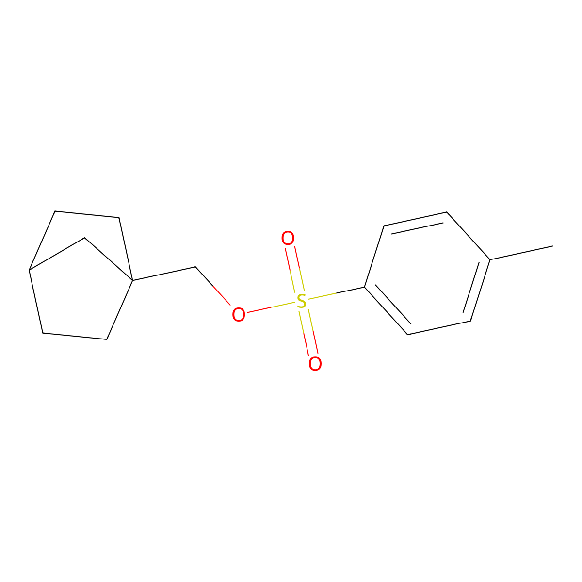 Norbornan-1-ylmethyl 4-methylbenzenesulfonate molecular structure, CAS 13866-80-3