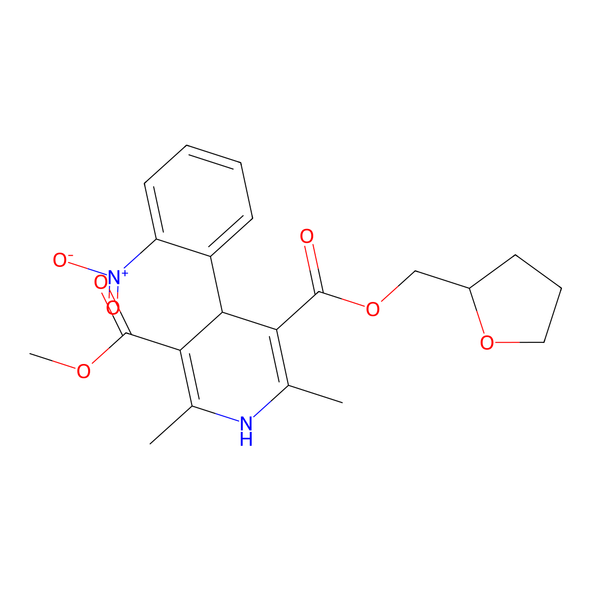 Furnidipine molecular structure, CAS 138661-03-7