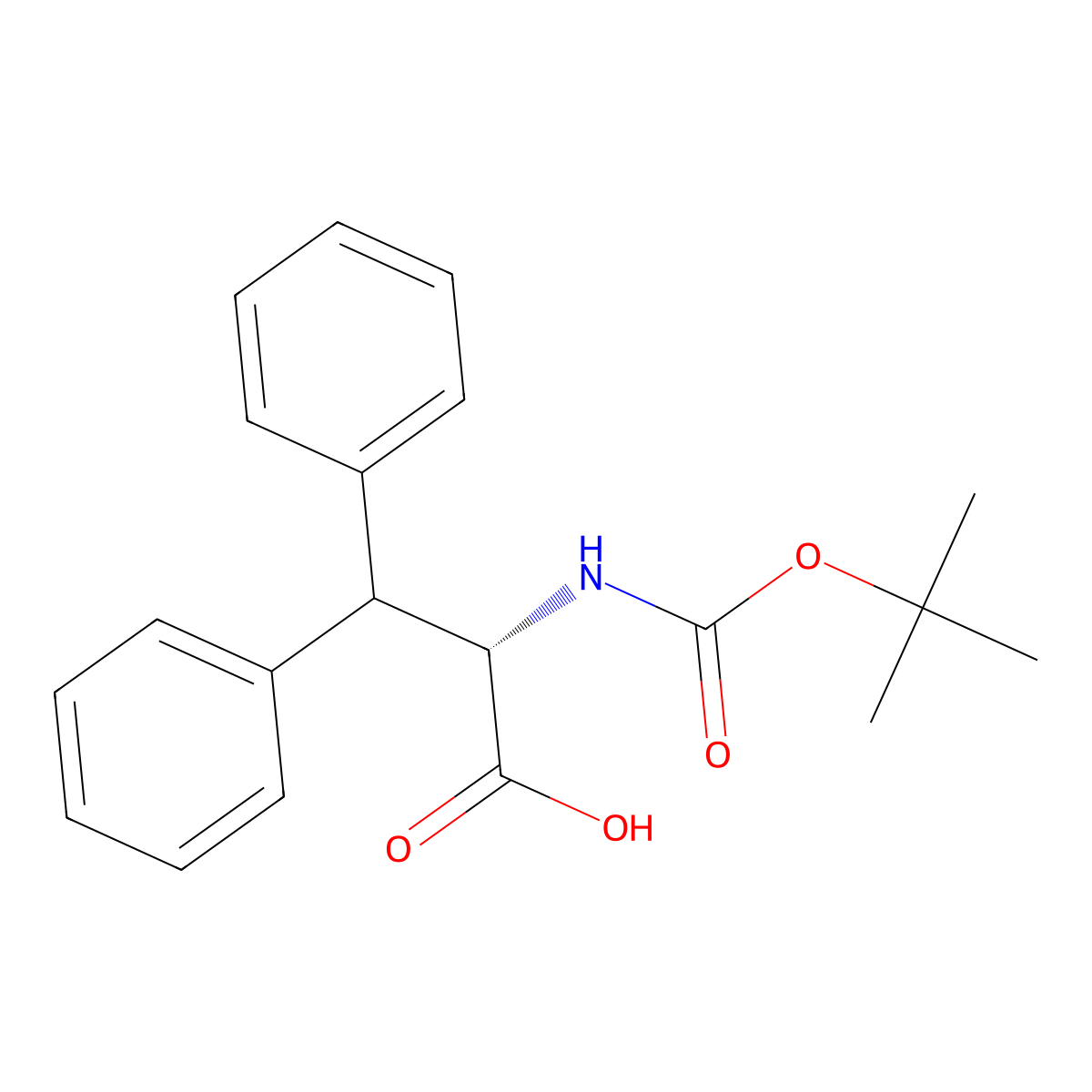 Boc-L-3,3-Diphenylalanine molecular structure, CAS 138662-63-2