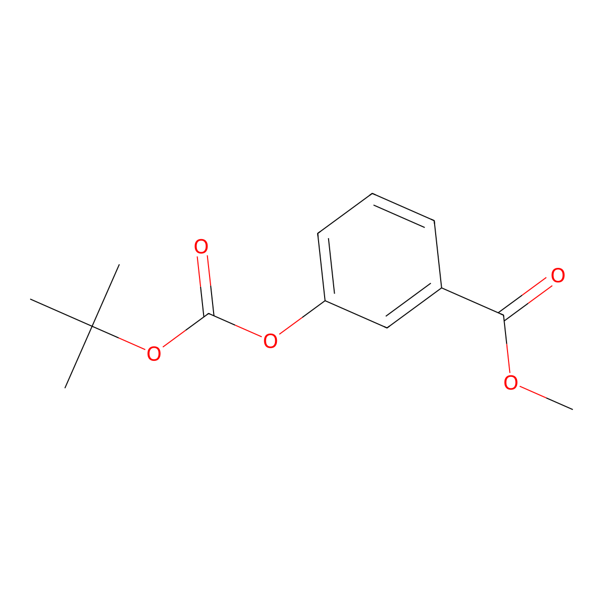 Methyl 3-[(tert-Butoxycarbonyl)oxy]benzoate molecular structure, CAS 1386727-58-7