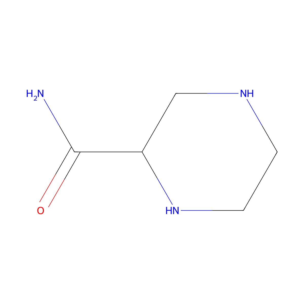 (R)-piperazine-2-carboxamide molecular structure, CAS 138681-31-9