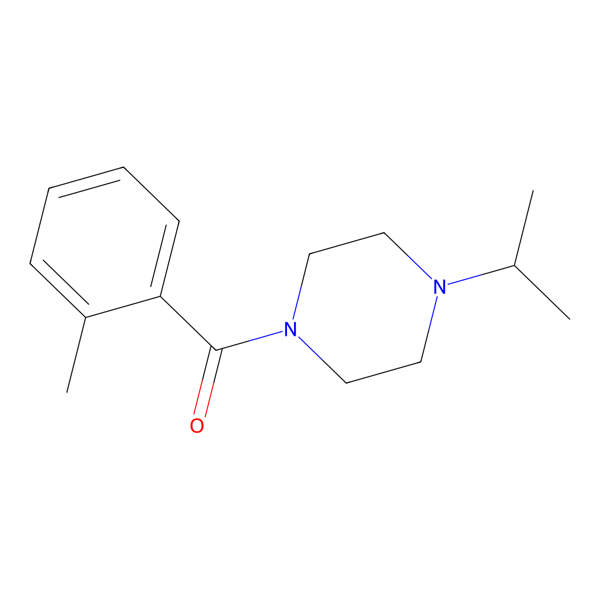 [4-(1-Methylethyl)-1-piperazinyl](2-methylphenyl)methanone molecular structure, CAS 1386835-59-1
