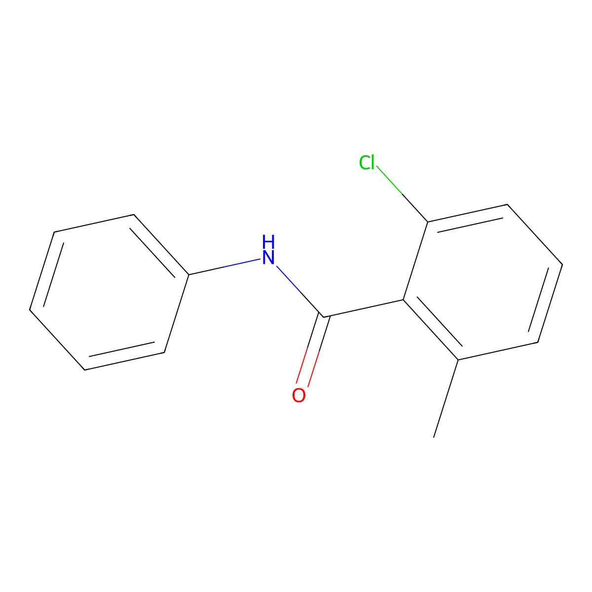 2-chloro-6-methyl-N-phenylbenzamide molecular structure, CAS 1386861-46-6