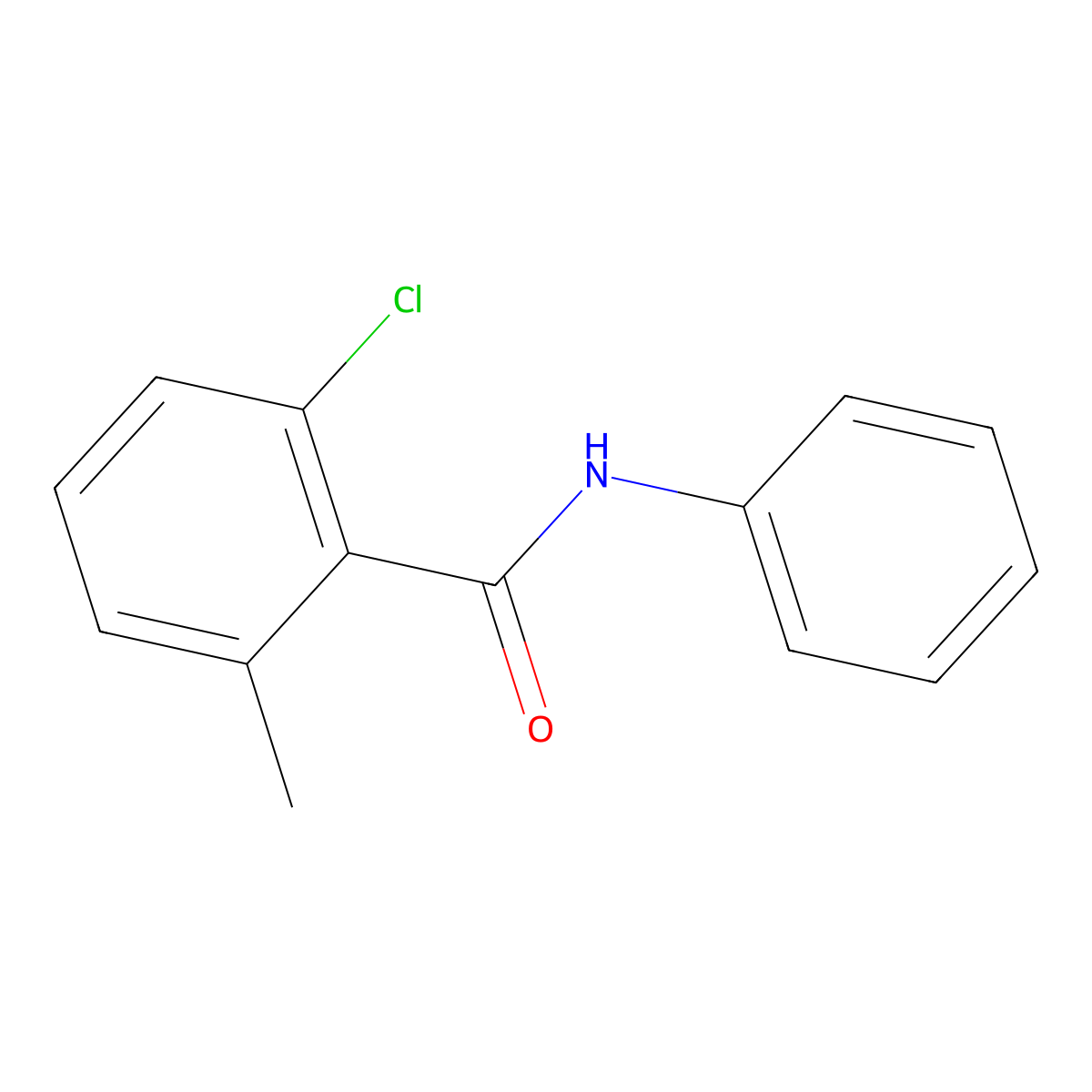 2-chloro-6-methyl-N-phenylbenzamide molecular structure, CAS 1386861-46-6