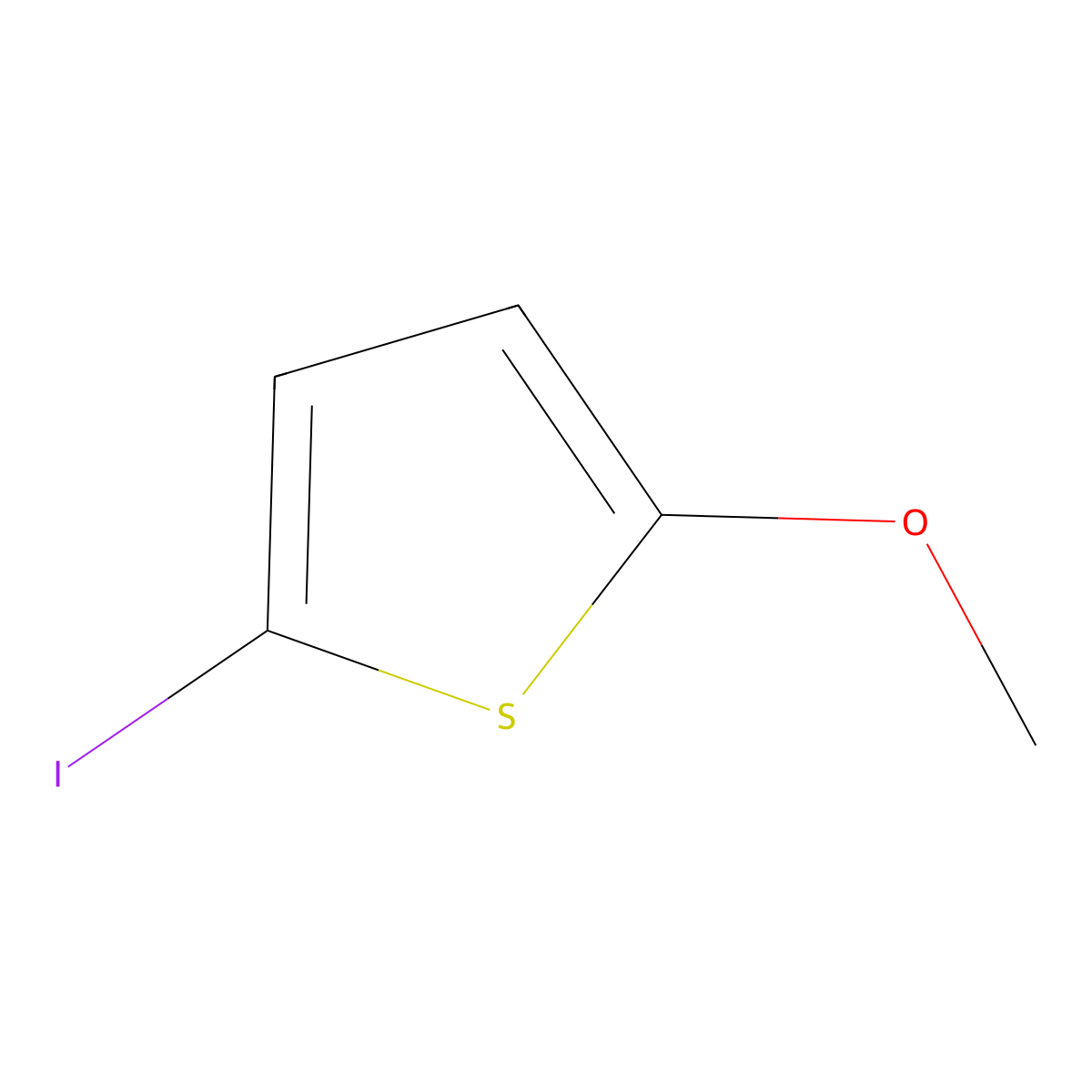 2-Iodo-5-methoxythiophene molecular structure, CAS 138691-27-7