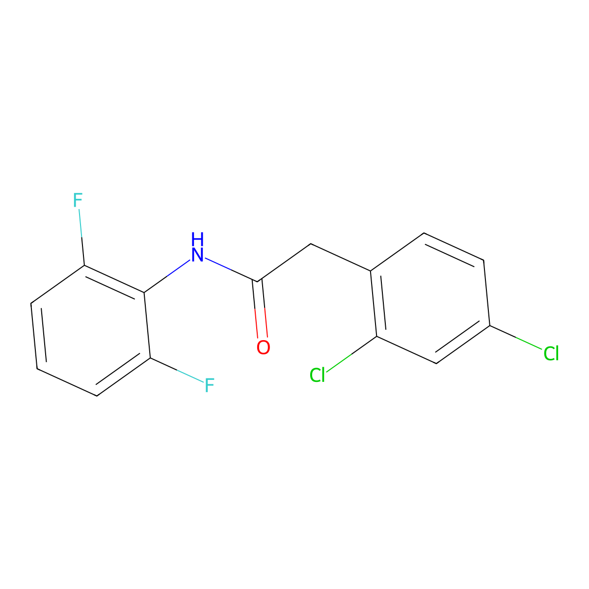 2,4-Dichloro-N-(2,6-difluorophenyl)benzeneacetamide molecular structure, CAS 1386923-19-8