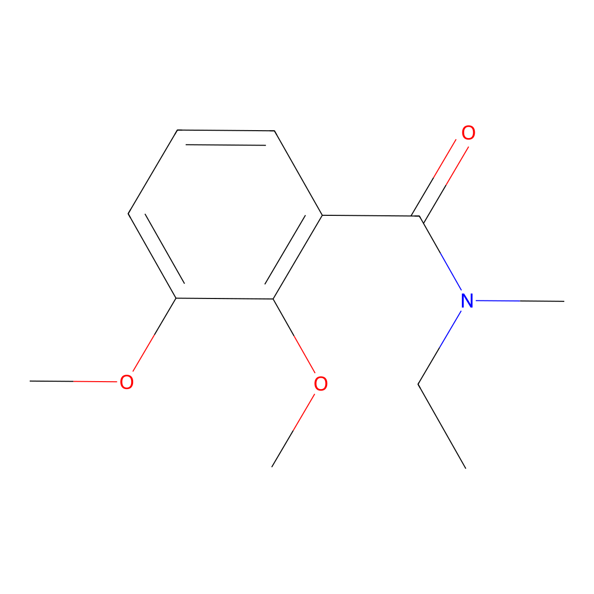 N-ethyl-2,3-dimethoxy-N-methylbenzamide molecular structure, CAS 1386952-16-4