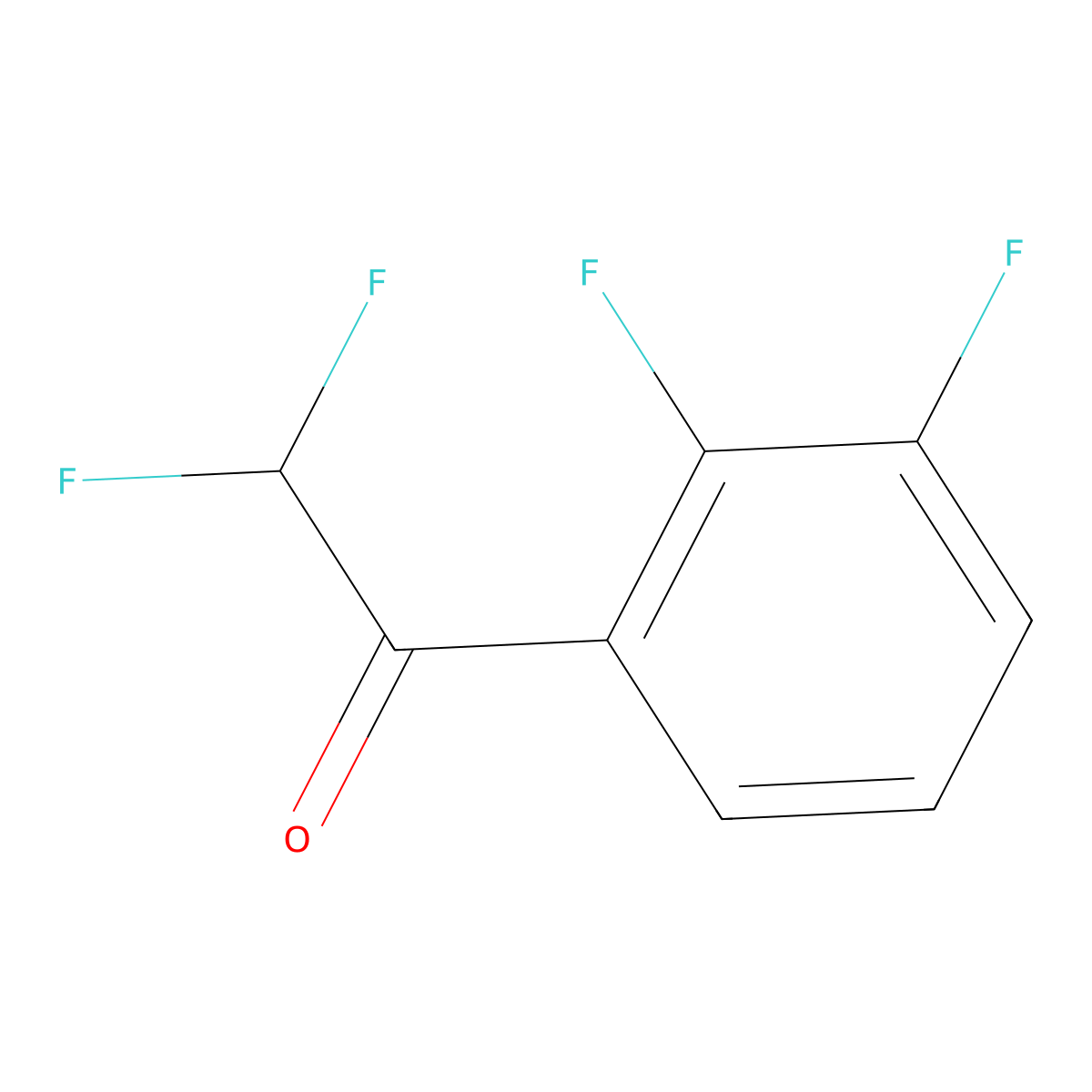 1-(2,3-Difluorophenyl)-2,2-difluoroethanone molecular structure, CAS 1386985-57-4