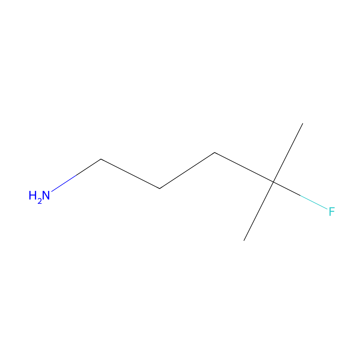 4-Fluoro-4-methylpentan-1-amine molecular structure, CAS 1386999-12-7