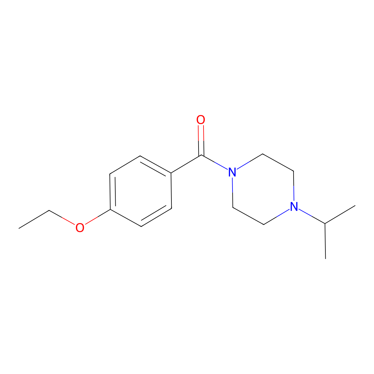 (4-Ethoxyphenyl)[4-(1-methylethyl)-1-piperazinyl]methanone molecular structure, CAS 1387053-42-0