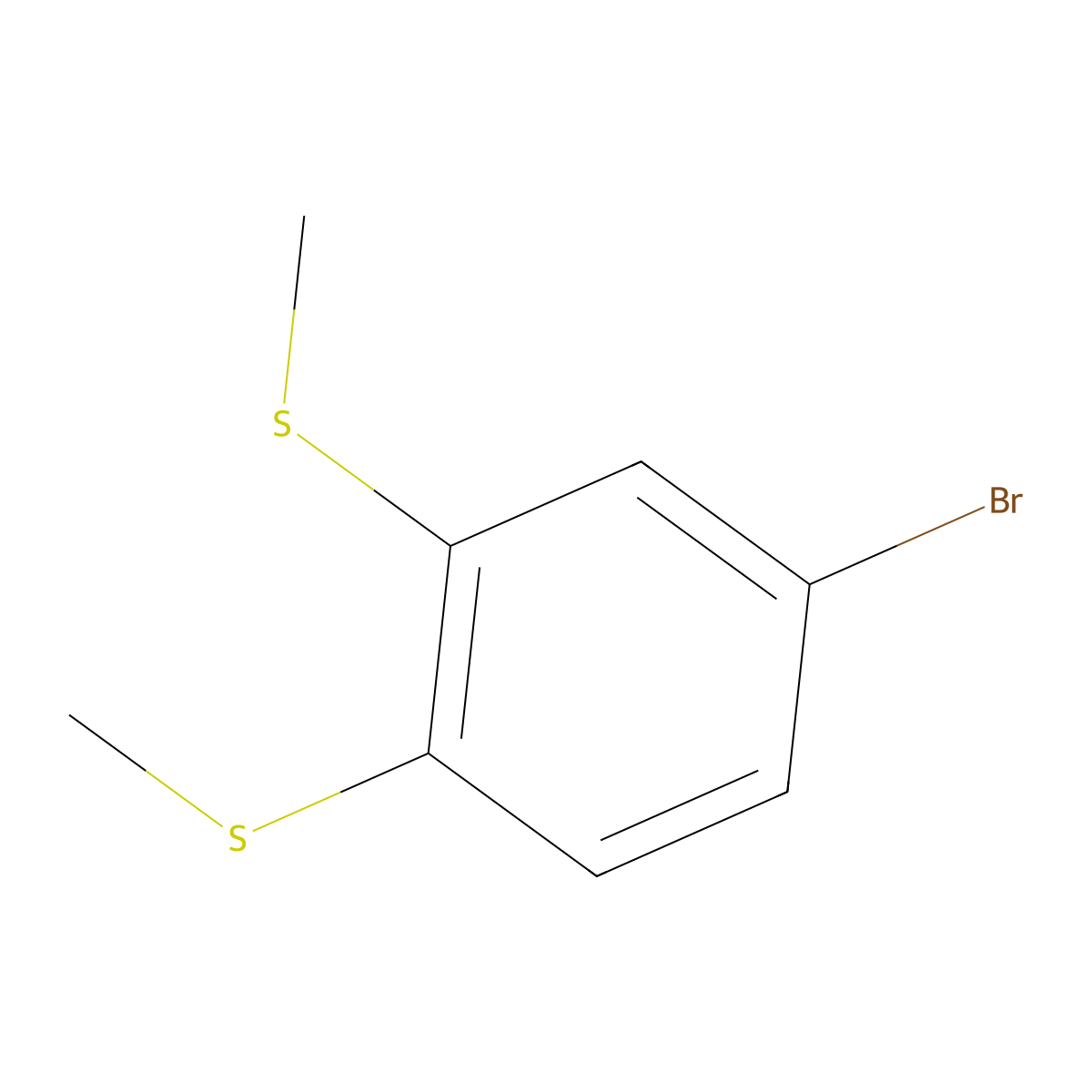 4-Bromo-1,2-bis(methylsulfanyl)benzene molecular structure, CAS 138709-30-5