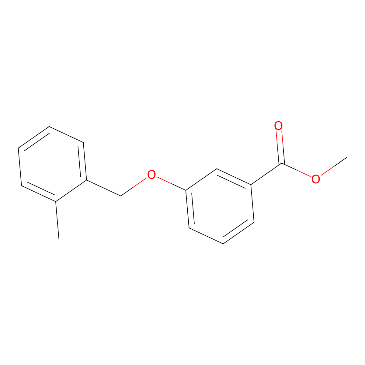 Methyl 3-((2-methylbenzyl)oxy)benzoate molecular structure, CAS 1387097-69-9