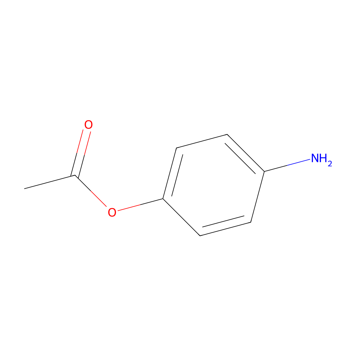Phenol, 4-amino-, 1-acetate molecular structure, CAS 13871-68-6
