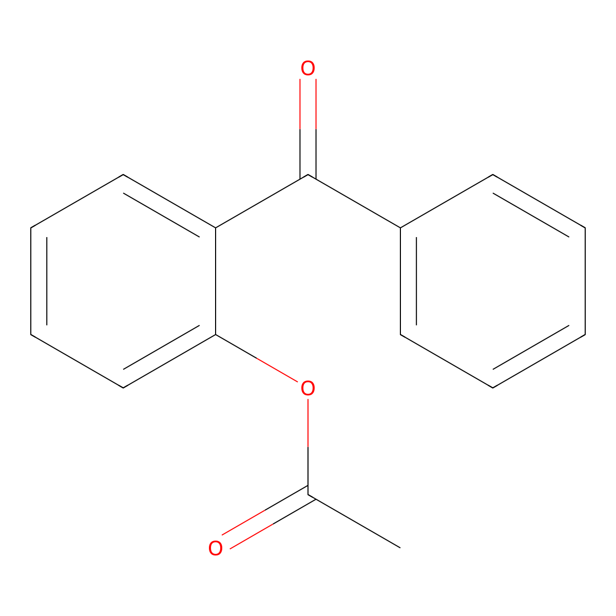 2-Acetoxybenzophenone molecular structure, CAS 138711-39-4