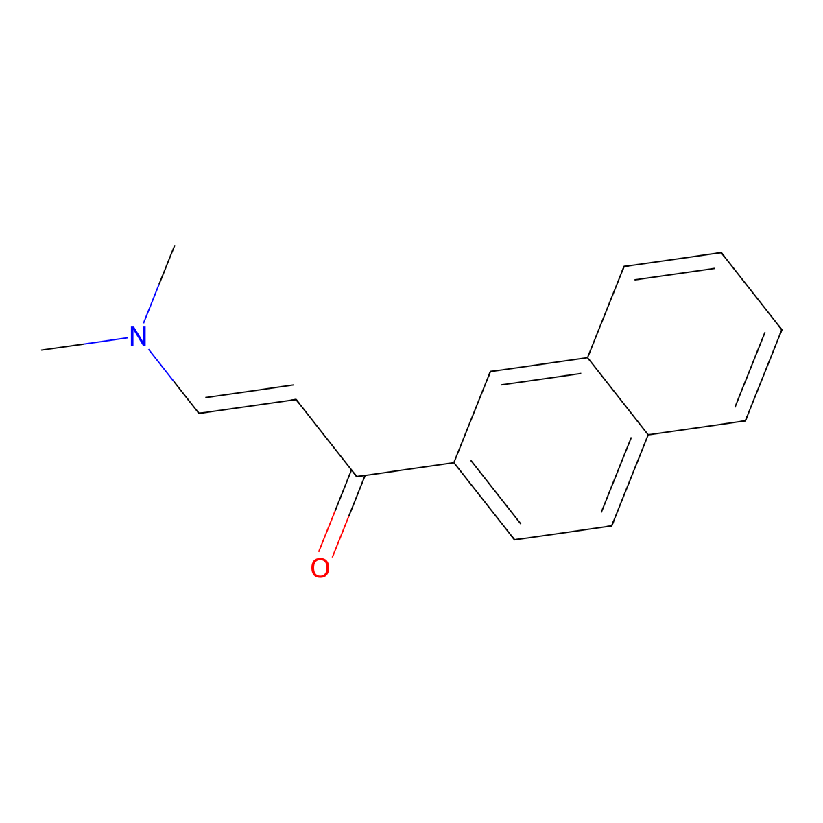 (2E)-3-(Dimethylamino)-1-(2-naphthalenyl)-2-propen-1-one molecular structure, CAS 138716-23-1