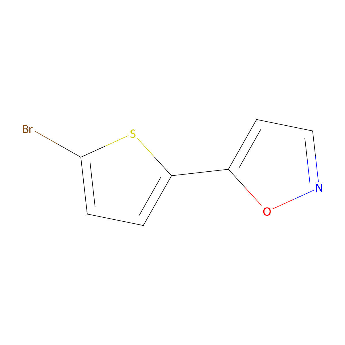 2-Bromo-5-(isoxazol-5-yl)thiophene molecular structure, CAS 138716-31-1