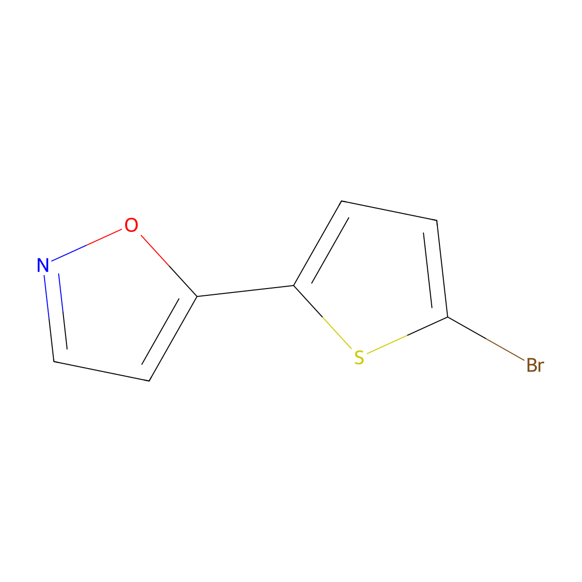 2-Bromo-5-(isoxazol-5-yl)thiophene molecular structure, CAS 138716-31-1