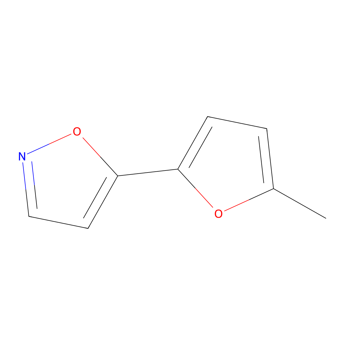 5-(5-Methylfuran-2-yl)-1,2-oxazole molecular structure, CAS 138716-34-4