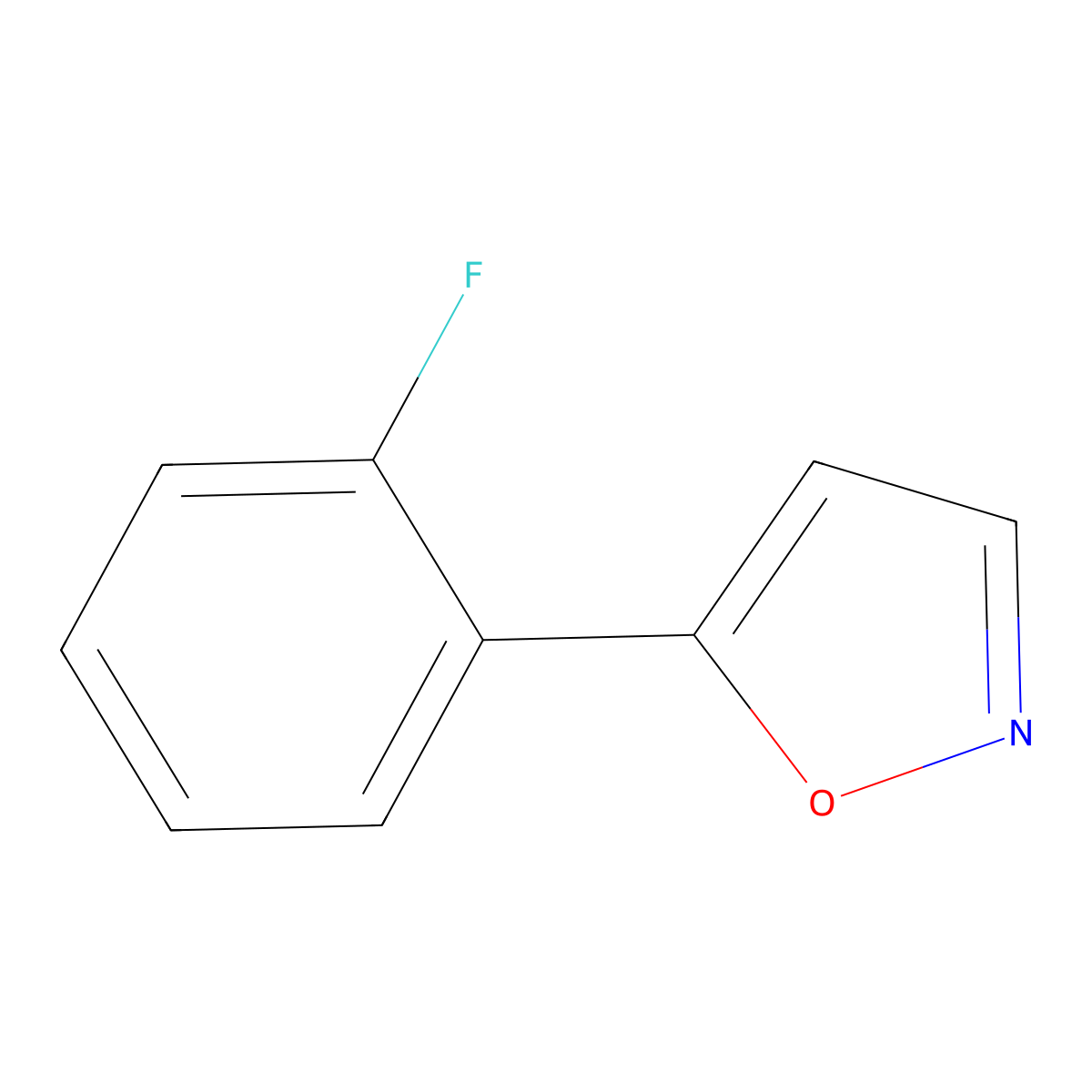 5-(2-Fluorophenyl)isoxazole molecular structure, CAS 138716-36-6