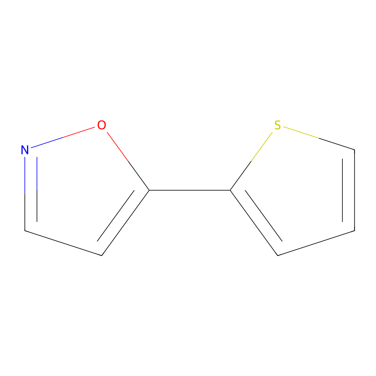 5-Thiophen-2-YL-isoxazole molecular structure, CAS 138716-44-6