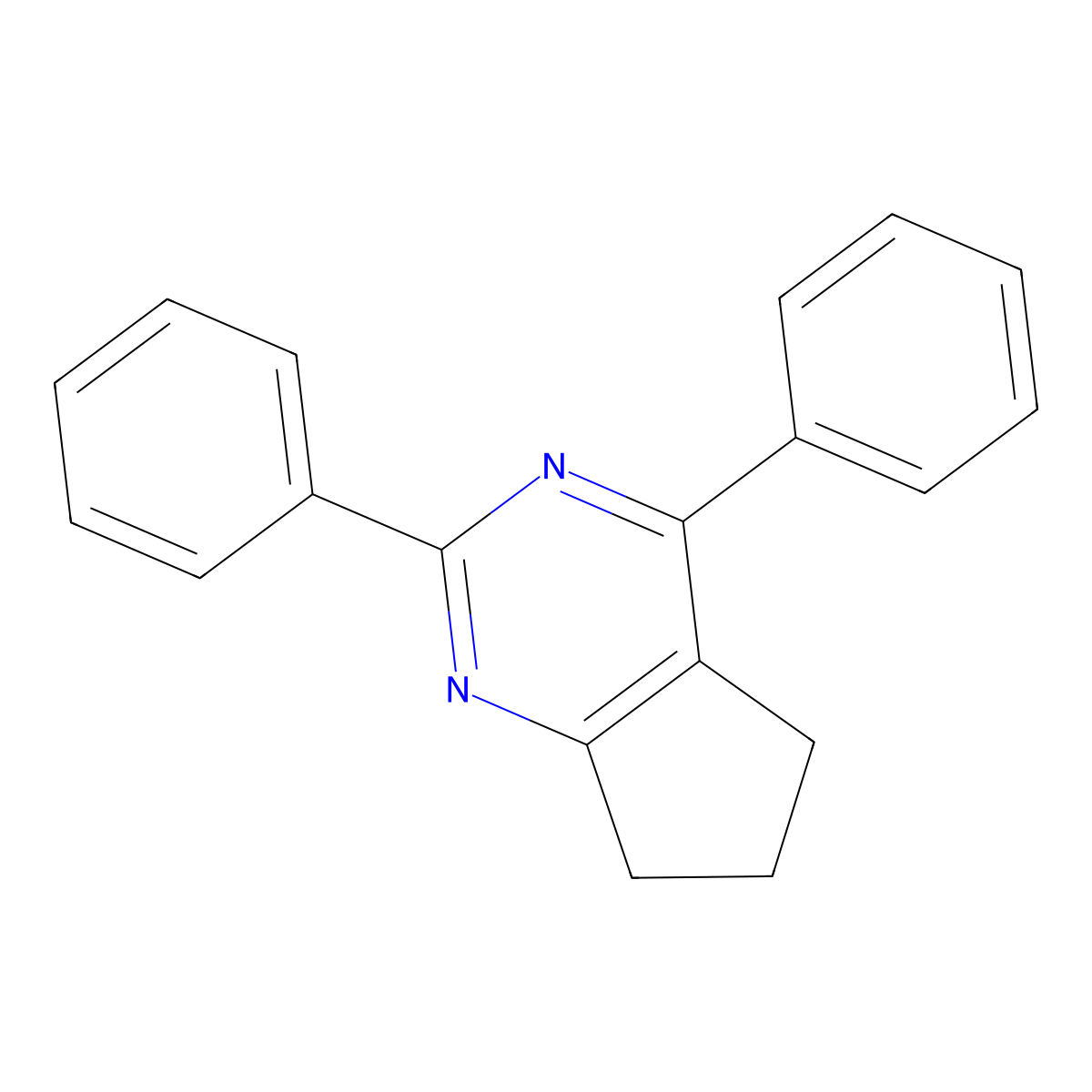 2,4-Diphenyl-6,7-dihydro-5H-cyclopenta[d]pyrimidine molecular structure, CAS 138722-71-1