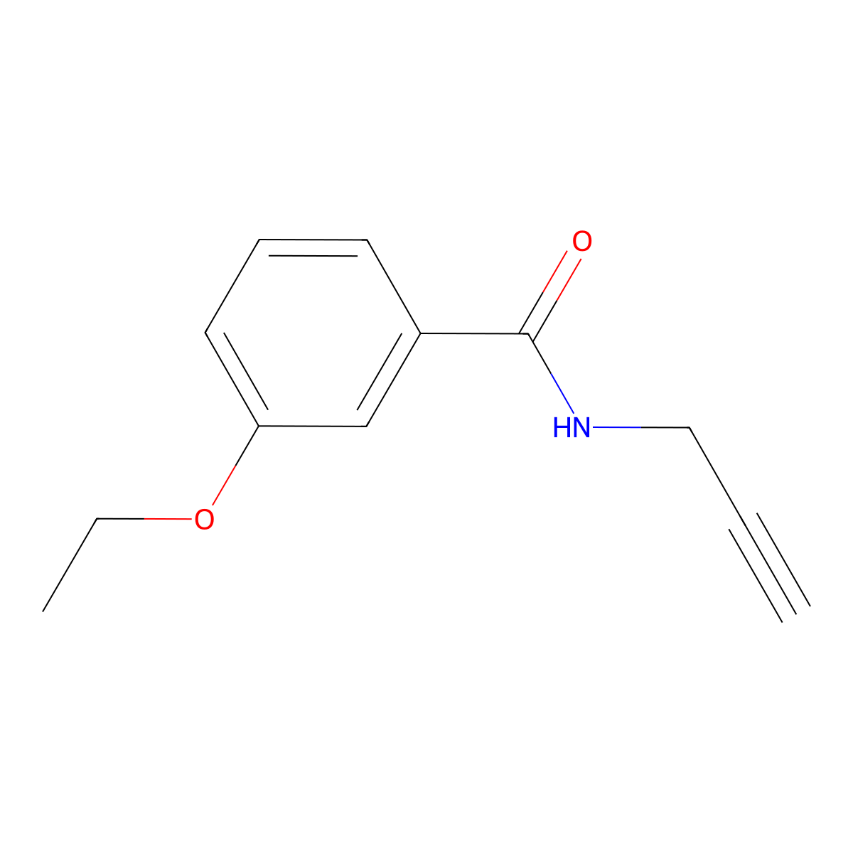 3-Ethoxy-N-(prop-2-yn-1-yl)benzamide molecular structure, CAS 1387224-14-7