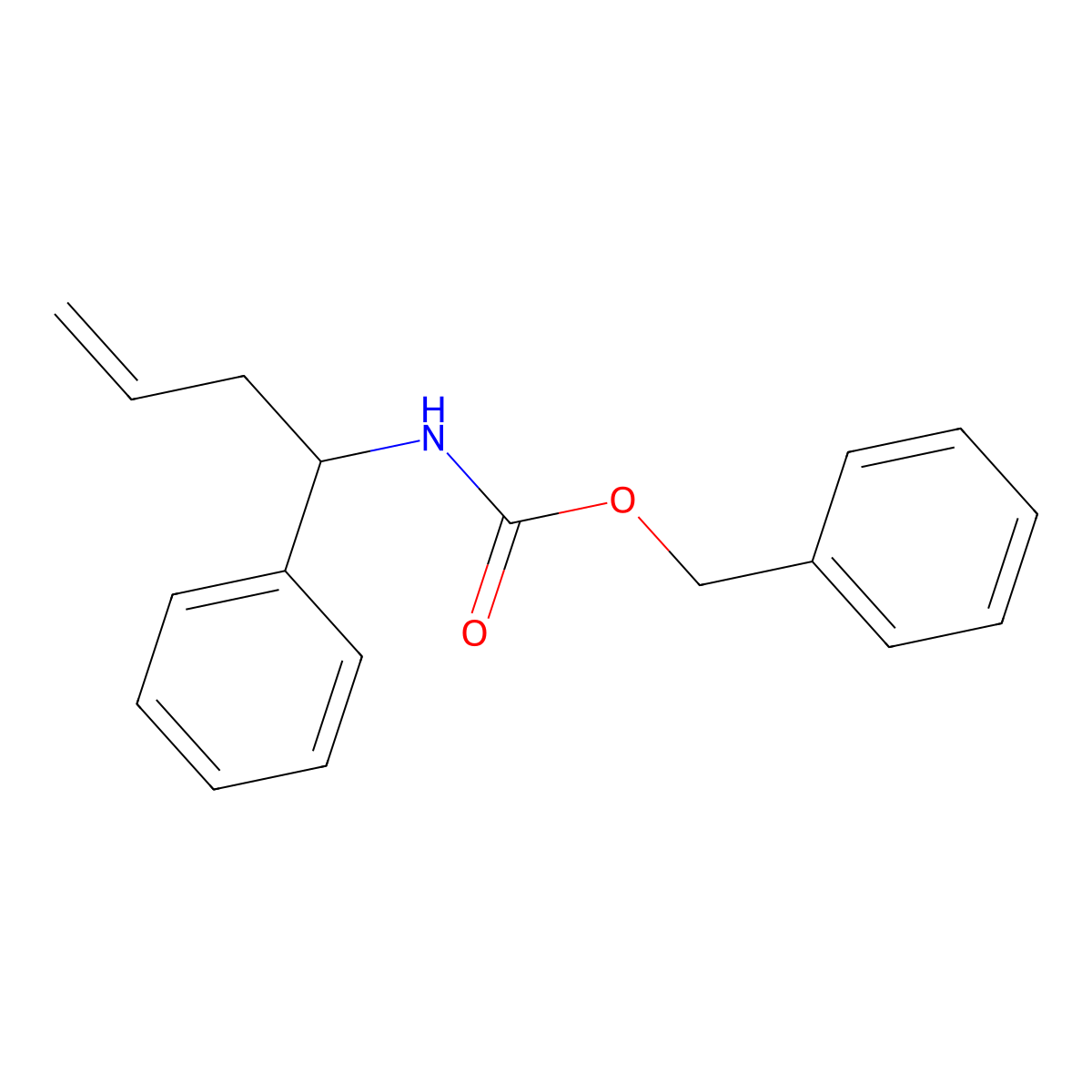 benzyl N-(1-phenylbut-3-en-1-yl)carbamate molecular structure, CAS 138723-71-4
