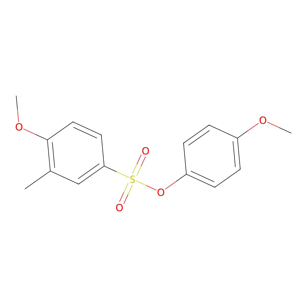 4-Methoxyphenyl 4-methoxy-3-methylbenzene-1-sulfonate molecular structure, CAS 1387323-61-6