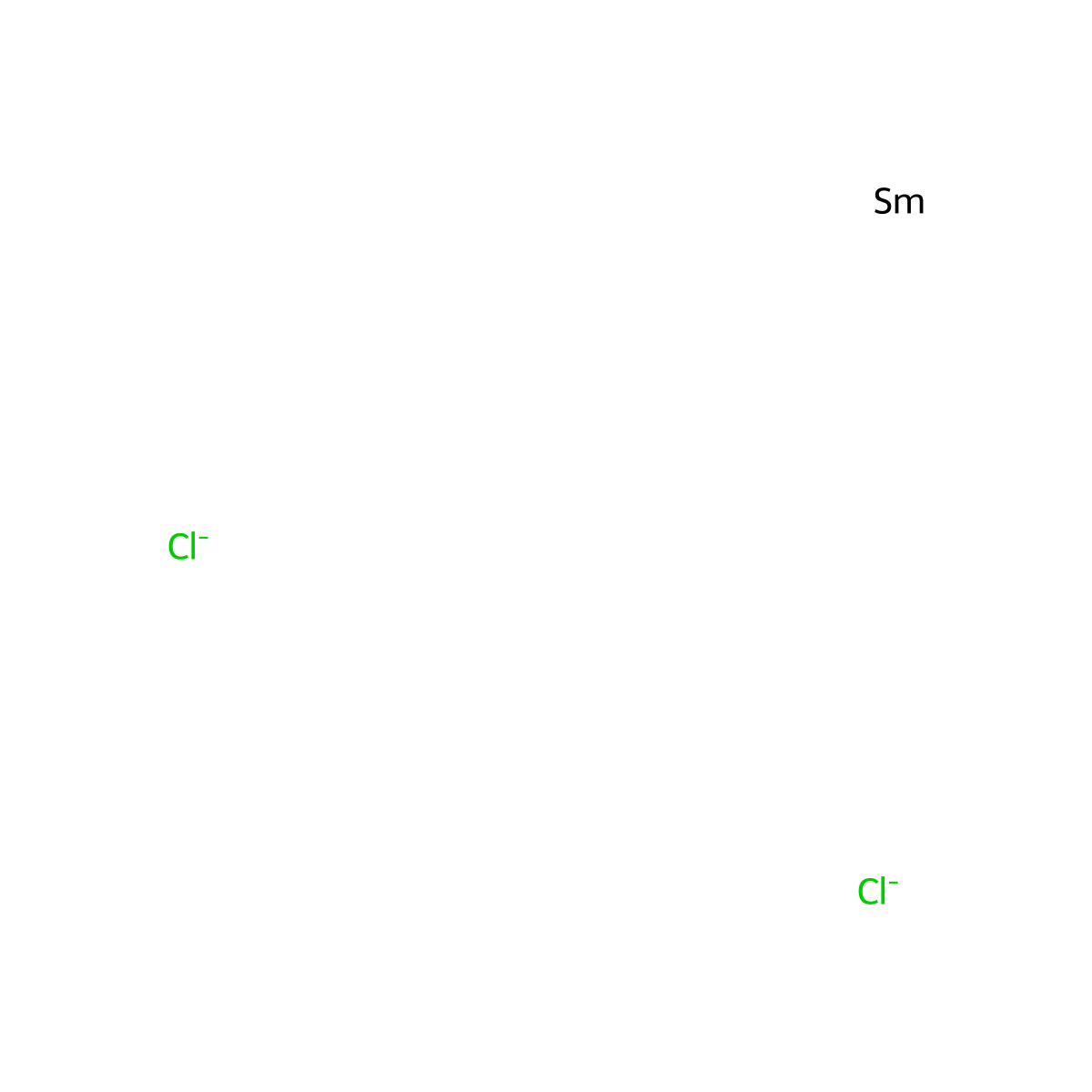 Samarium dichloride molecular structure, CAS 13874-75-4