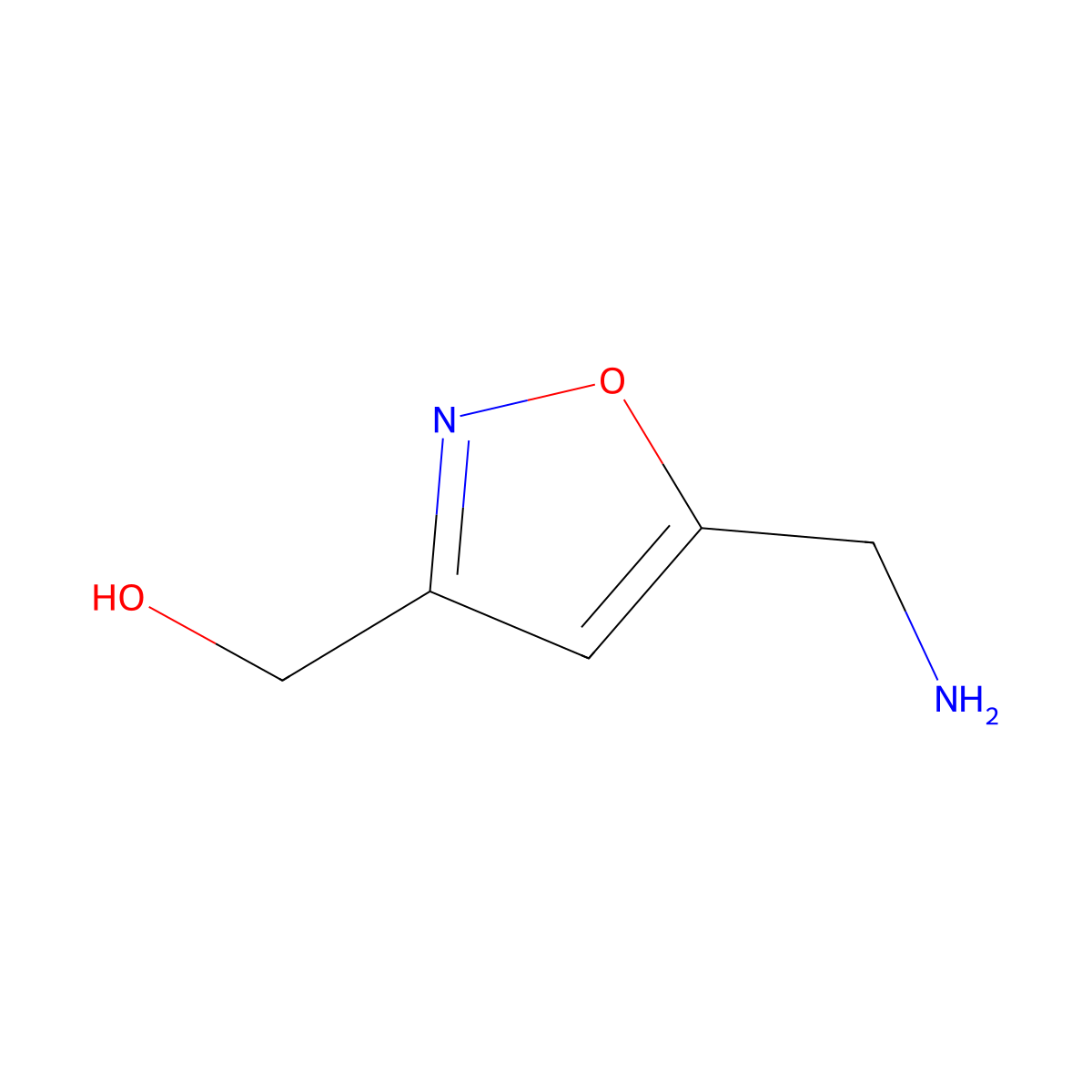 3-Hydroxymethyl-5-aminomethylisoxazole molecular structure, CAS 138741-96-5