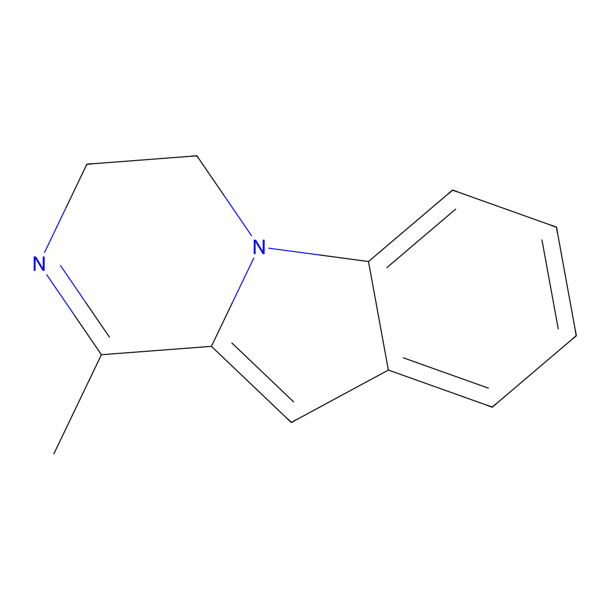 1-Methyl-3,4-dihydropyrazino[1,2-a]indole molecular structure, CAS 138747-21-4