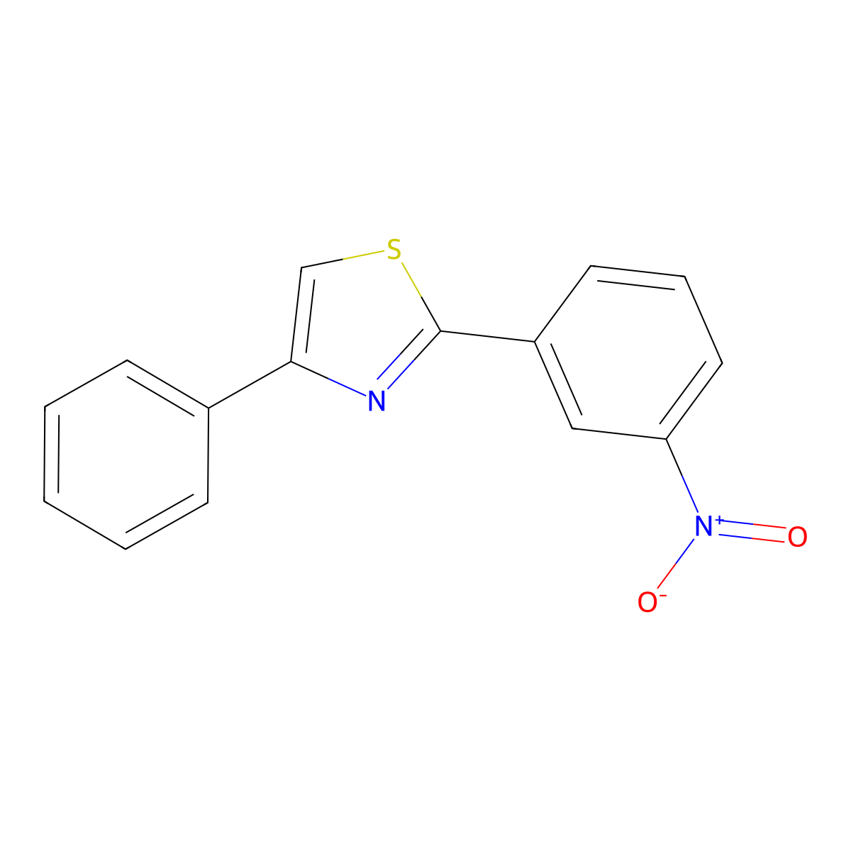 2-(3-Nitrophenyl)-4-phenylthiazole molecular structure, CAS 1387473-42-8