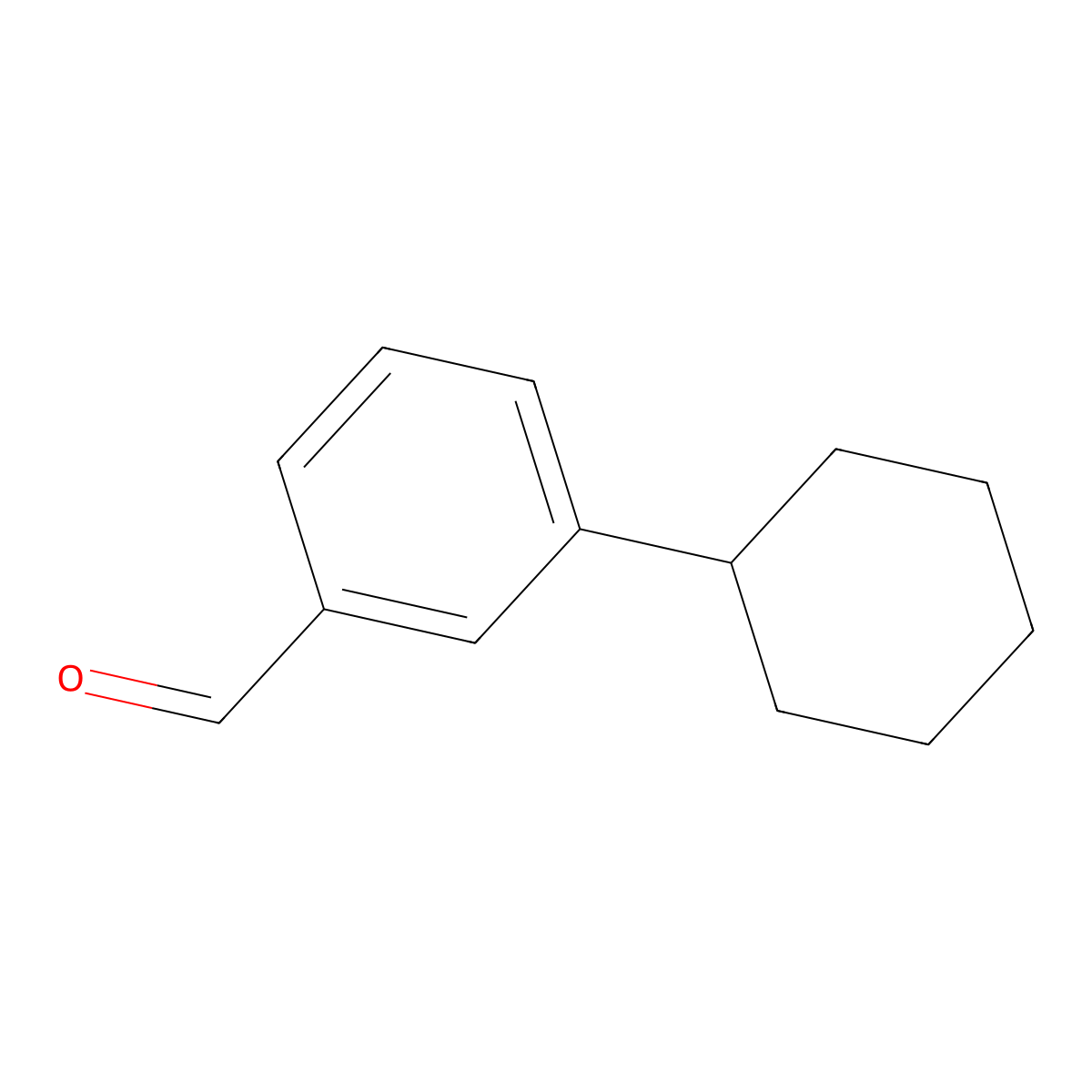 3-cyclohexylBenzaldehyde molecular structure, CAS 138748-40-0