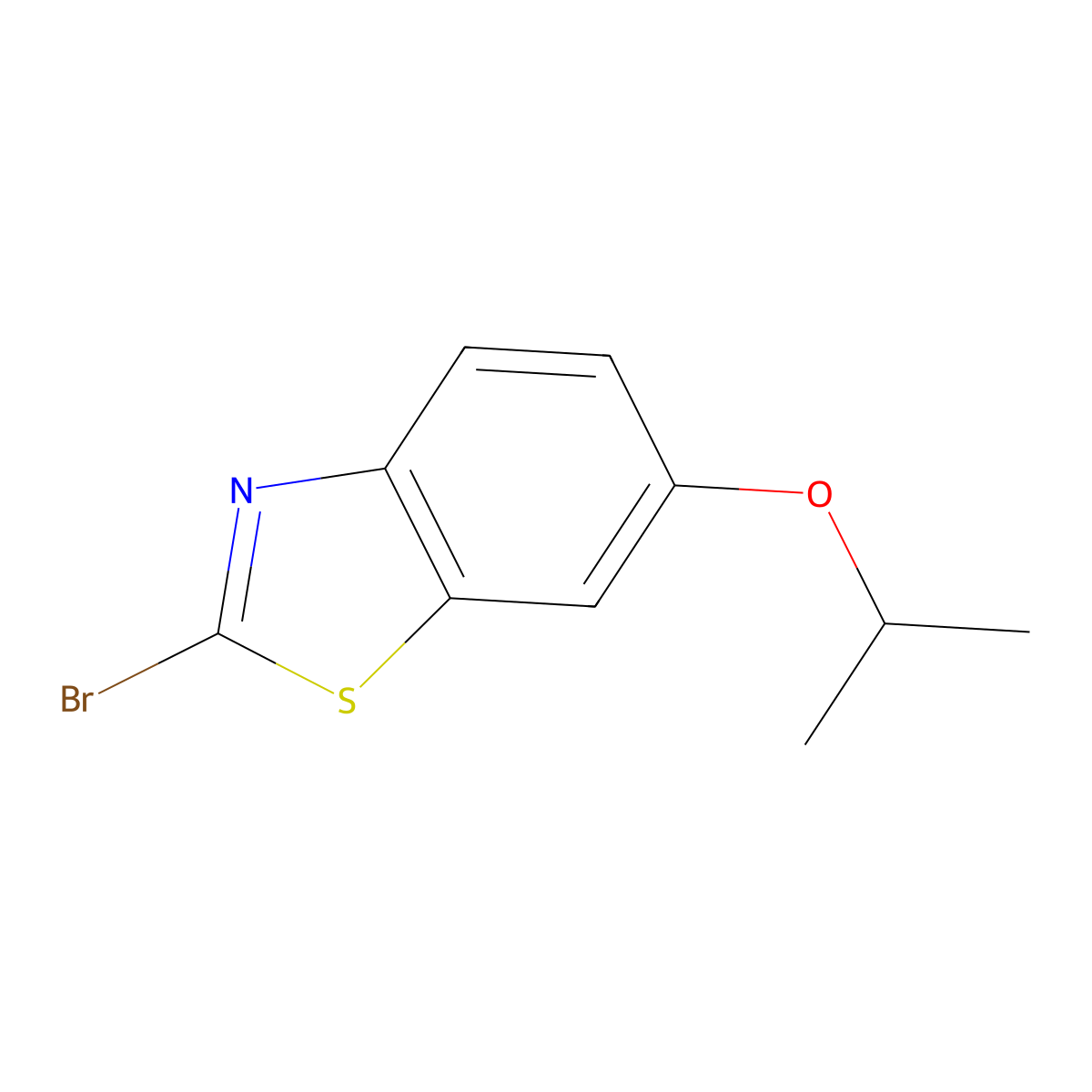 2-Bromo-6-isopropoxybenzo[d]thiazole molecular structure, CAS 1387558-97-5