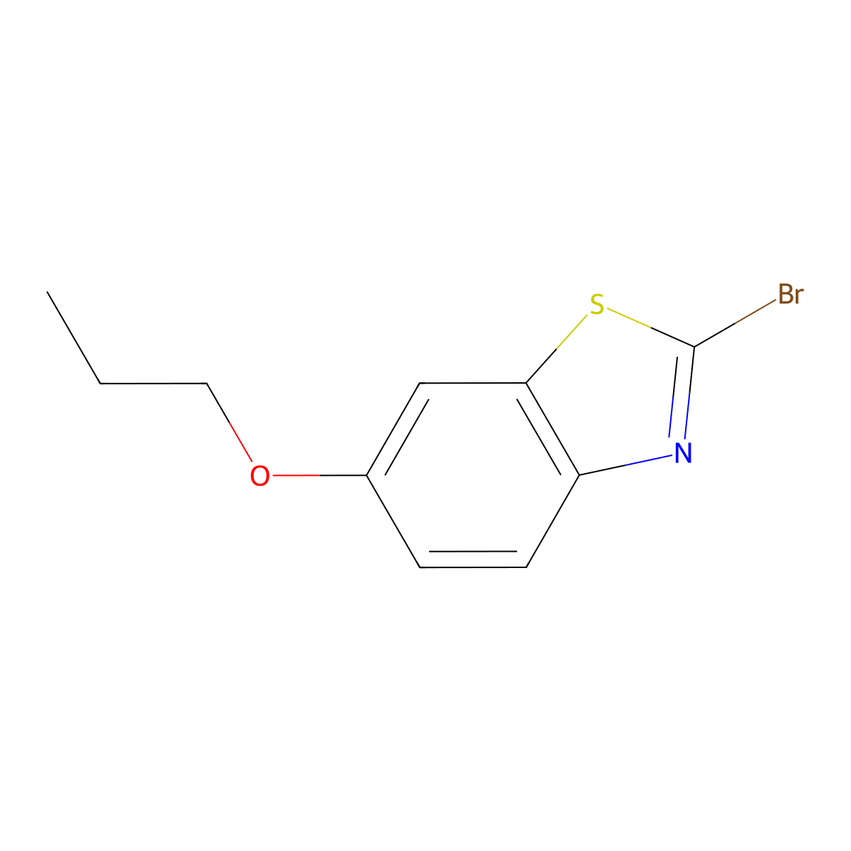 2-Bromo-6-propoxybenzo[d]thiazole molecular structure, CAS 1387563-46-3