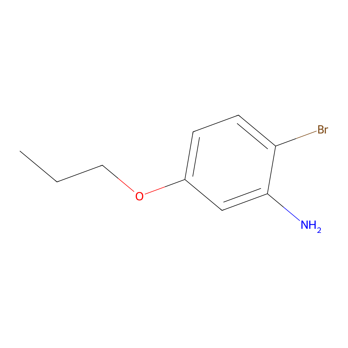 2-Bromo-5-propoxyaniline molecular structure, CAS 1387563-47-4