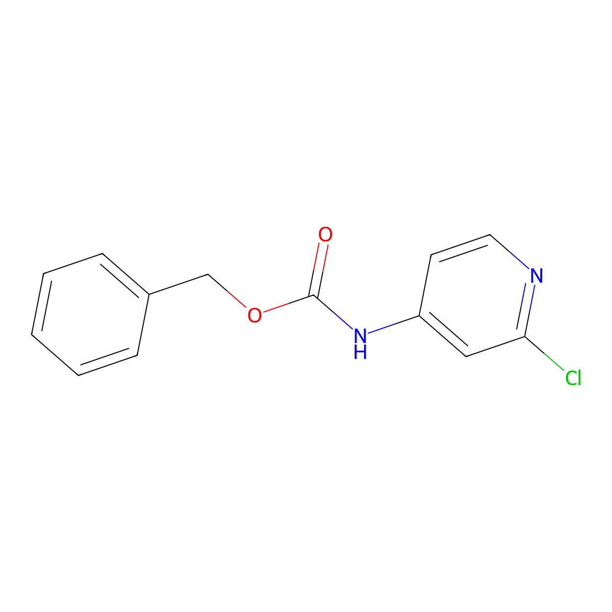 benzyl N-(2-chloropyridin-4-yl)carbamate molecular structure, CAS 138763-81-2