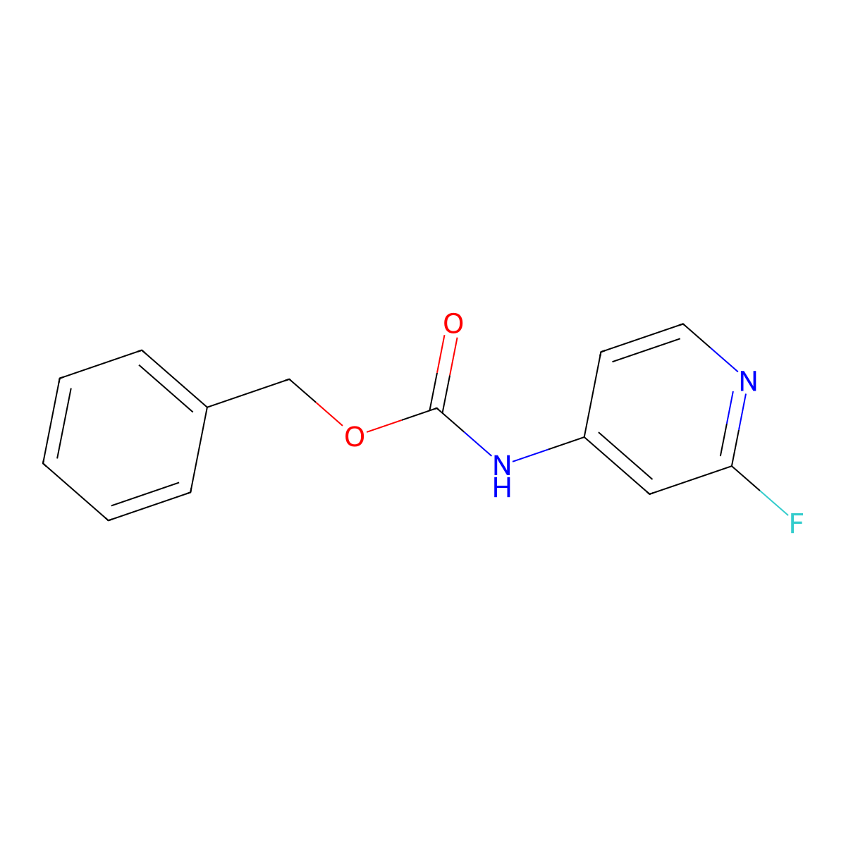 benzyl N-(2-fluoropyridin-4-yl)carbamate molecular structure, CAS 138763-93-6