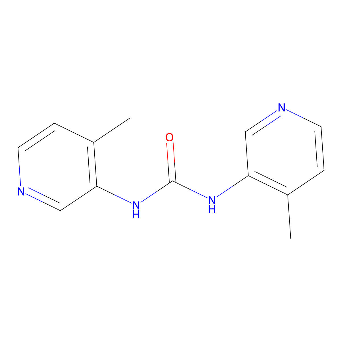1,3-Bis(4-methylpyridin-3-yl)urea molecular structure, CAS 1387638-52-9