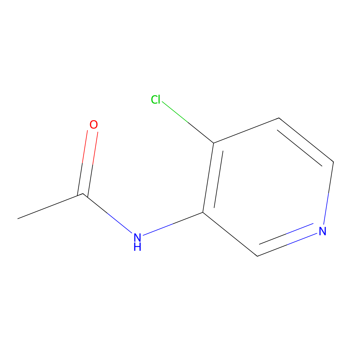 N-(4-Chloropyridin-3-yl)acetamide molecular structure, CAS 138769-30-9