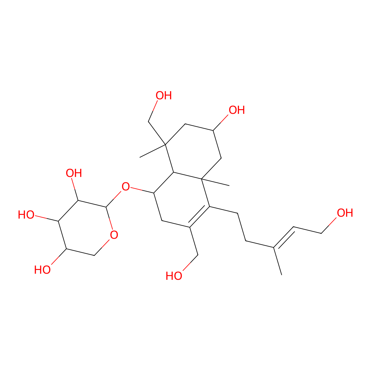 Gaudichaudioside C molecular structure, CAS 138771-41-2