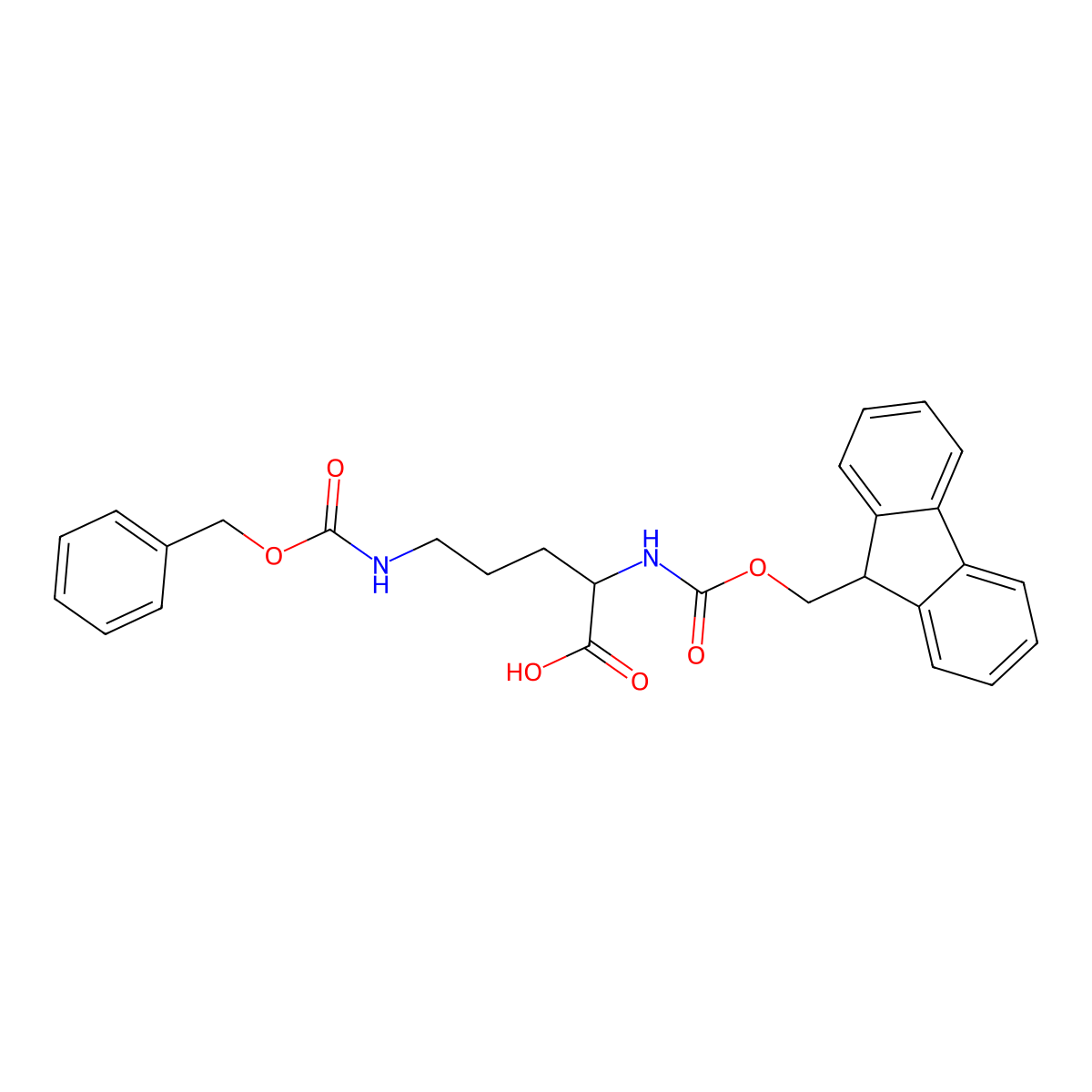 Fmoc-orn(Z)-OH molecular structure, CAS 138775-07-2