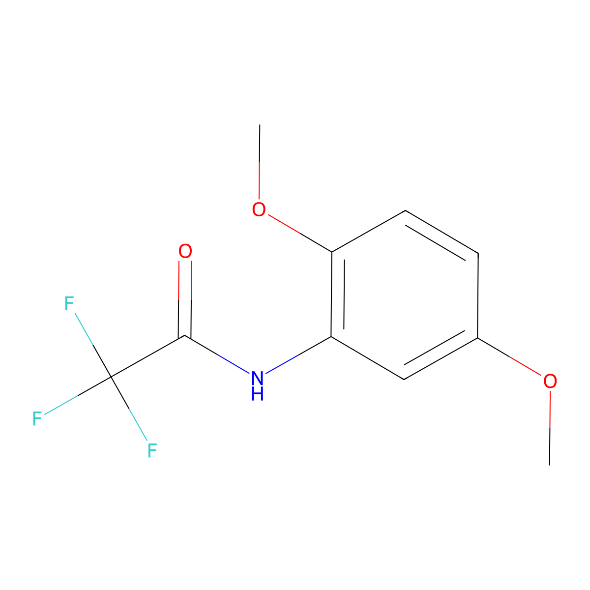 N-(2,5-dimethoxyphenyl)-2,2,2-trifluoroacetamide molecular structure, CAS 138777-92-1