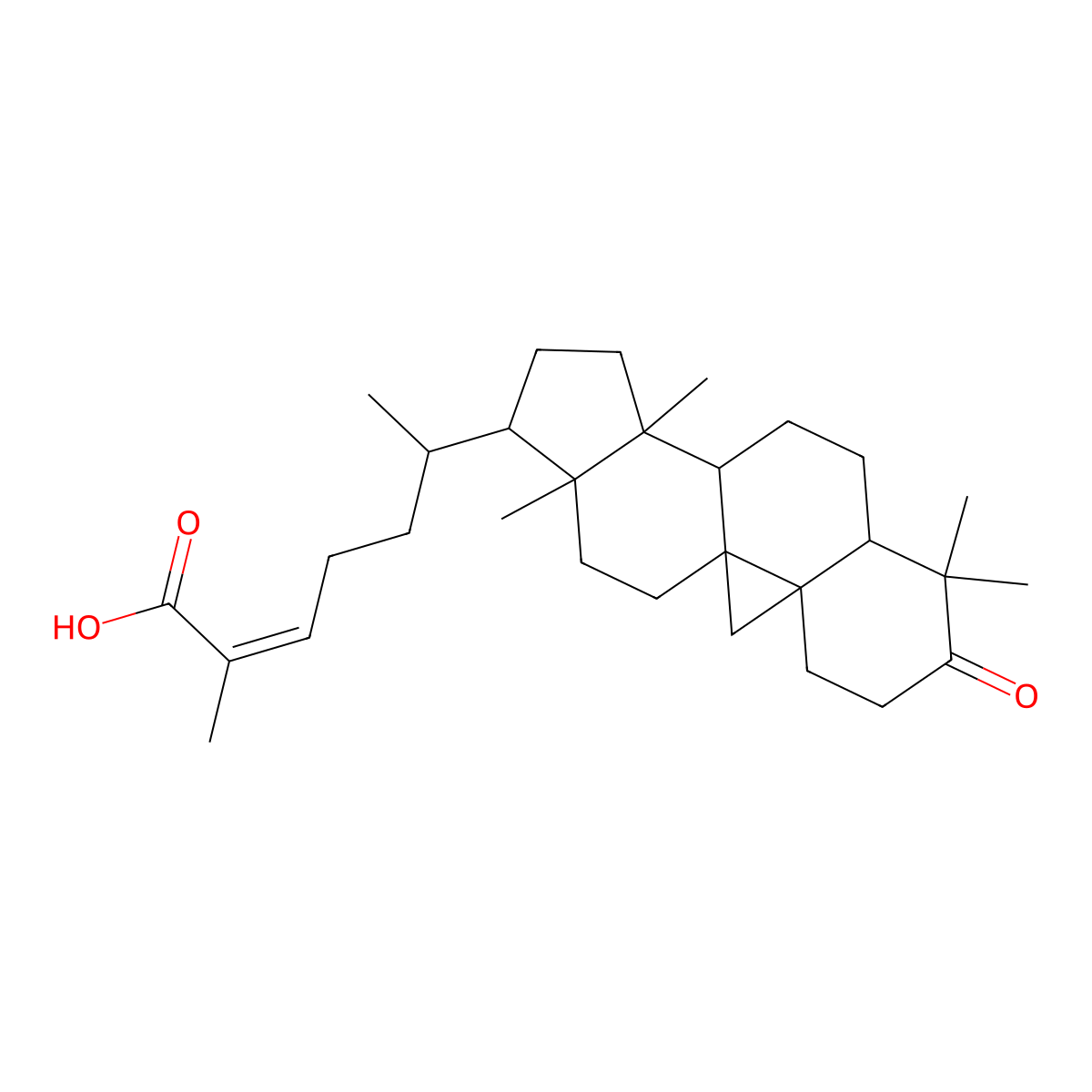 Mangiferonic Acid molecular structure, CAS 13878-90-5
