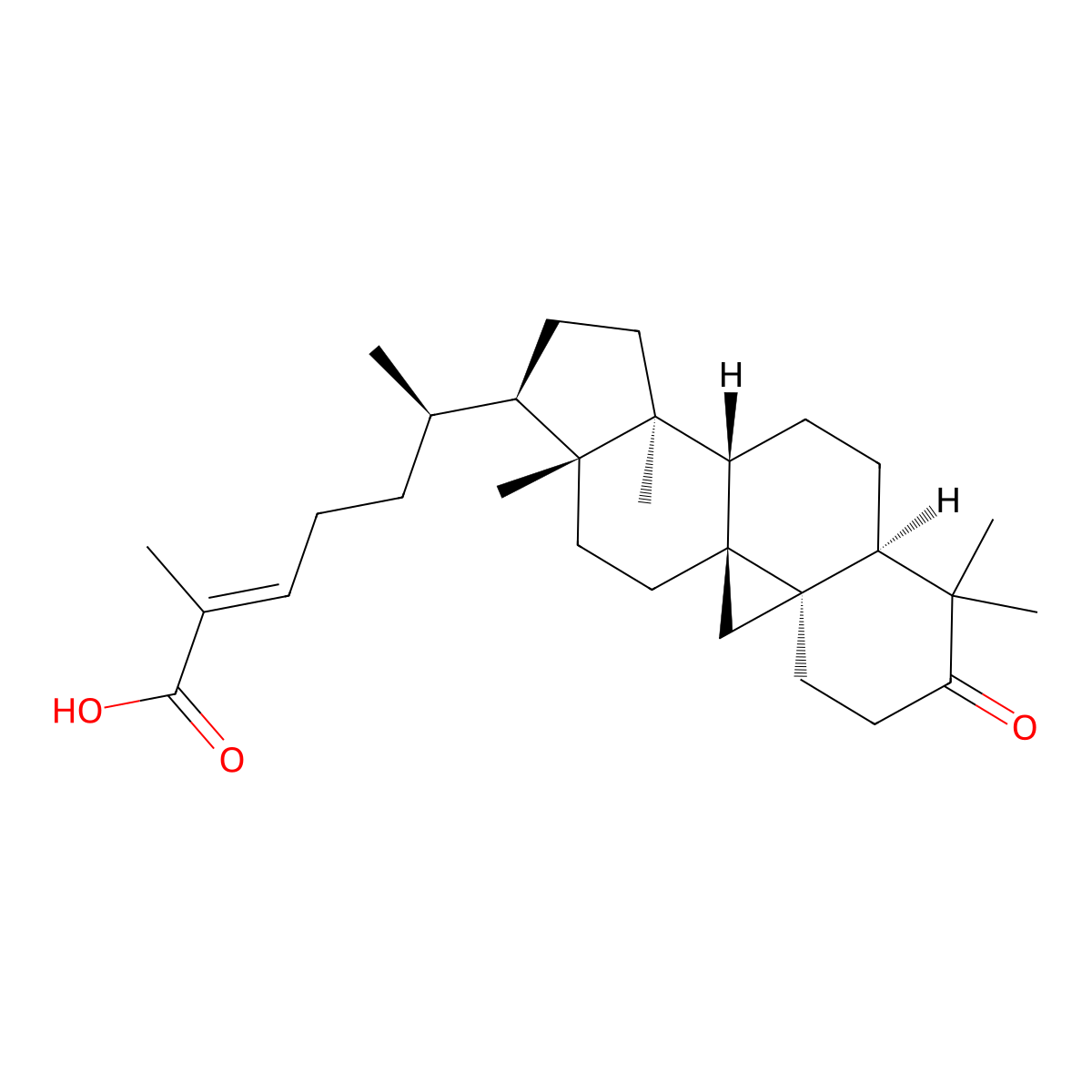 Mangiferonic Acid molecular structure, CAS 13878-90-5