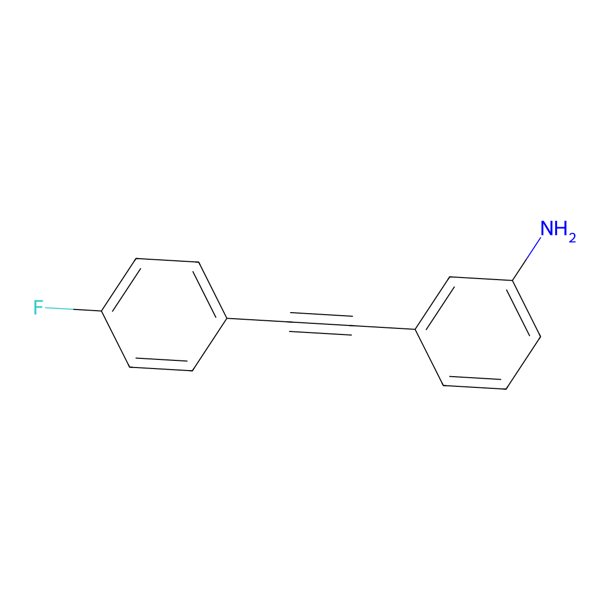 3-[(4-Fluorophenyl)ethynyl]aniline molecular structure, CAS 138781-97-2
