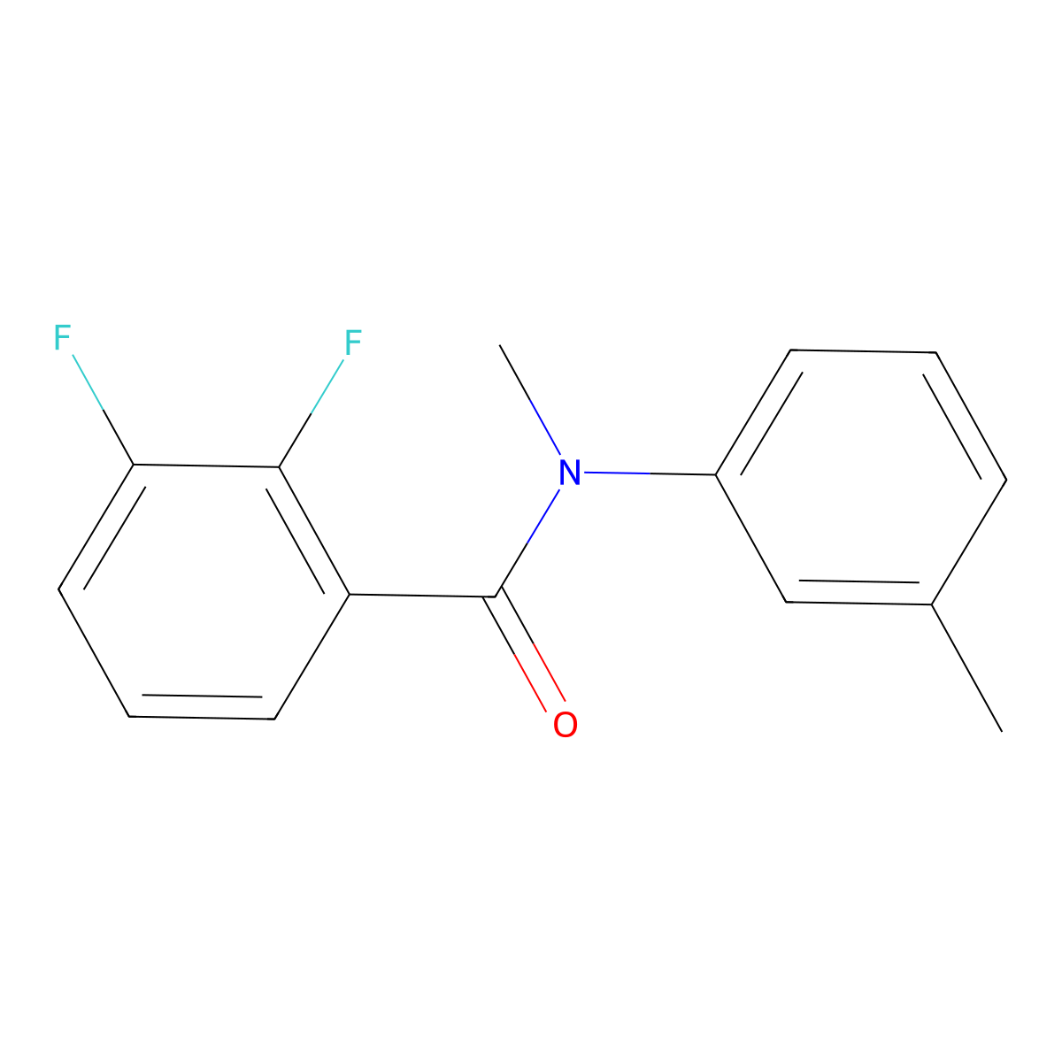 2,3-difluoro-N-methyl-N-(3-methylphenyl)benzamide molecular structure, CAS 1387885-45-1