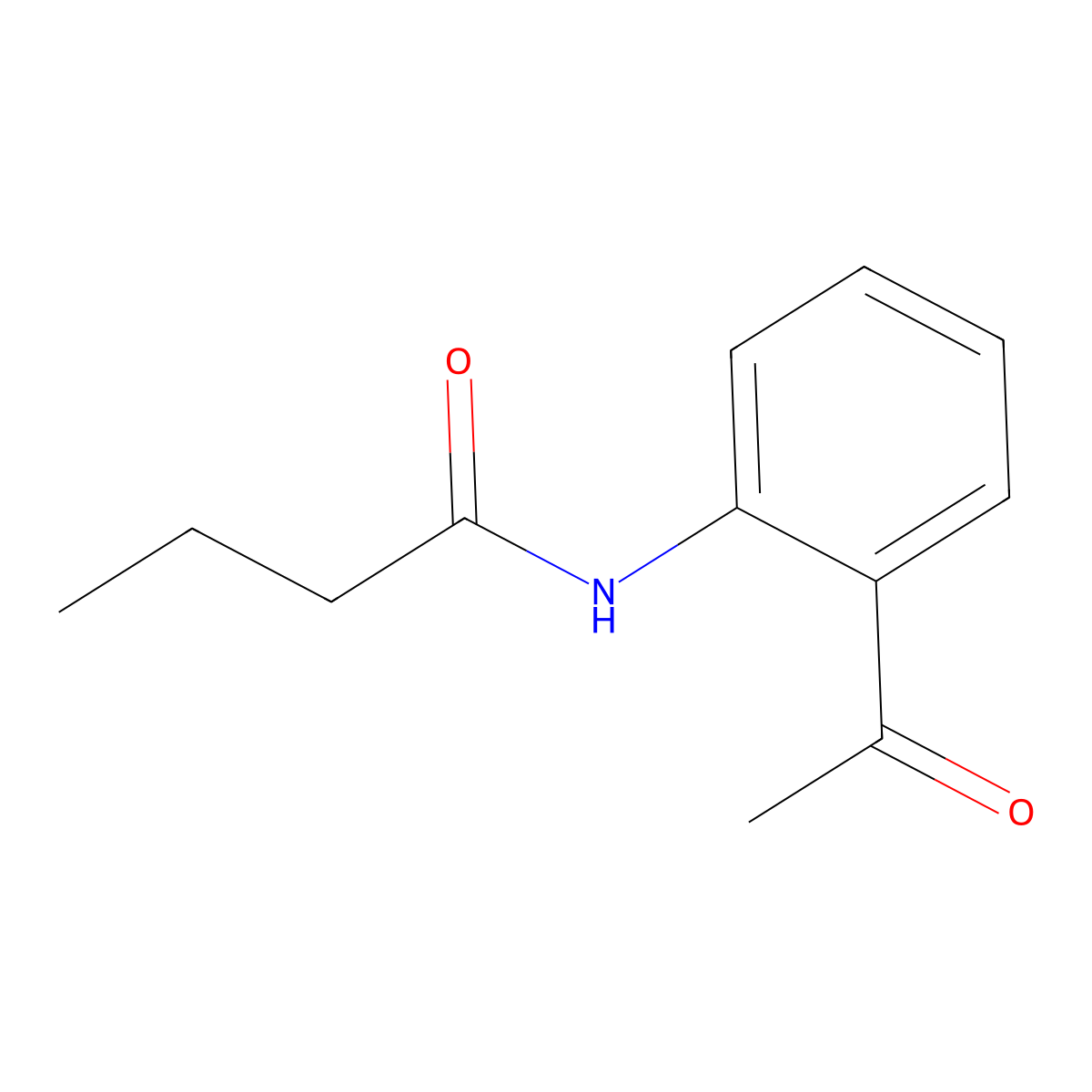 N-(2-Acetylphenyl)butanamide molecular structure, CAS 138795-03-6