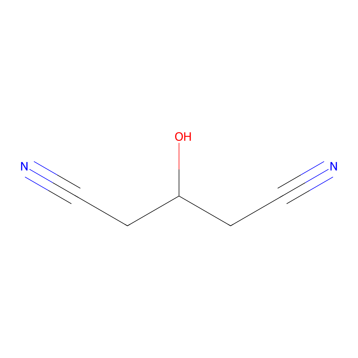1,3-Dicyano-2-propanol molecular structure, CAS 13880-89-2